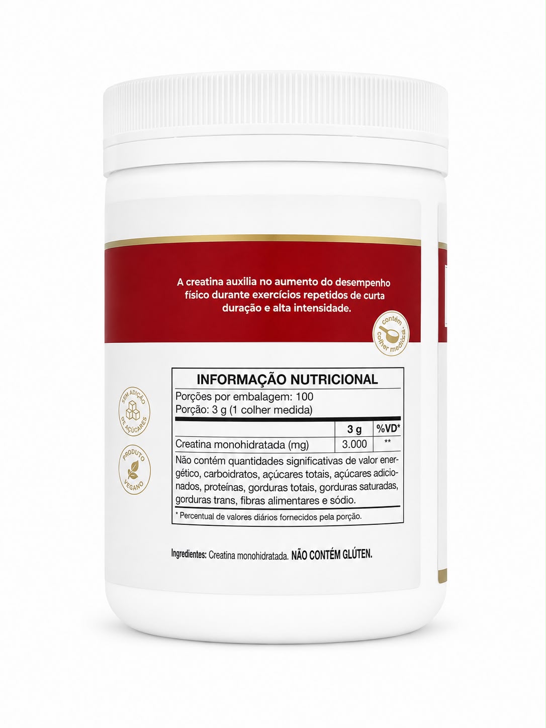 Creatina Monoidratada 100% PURA  VITAFOR 300g