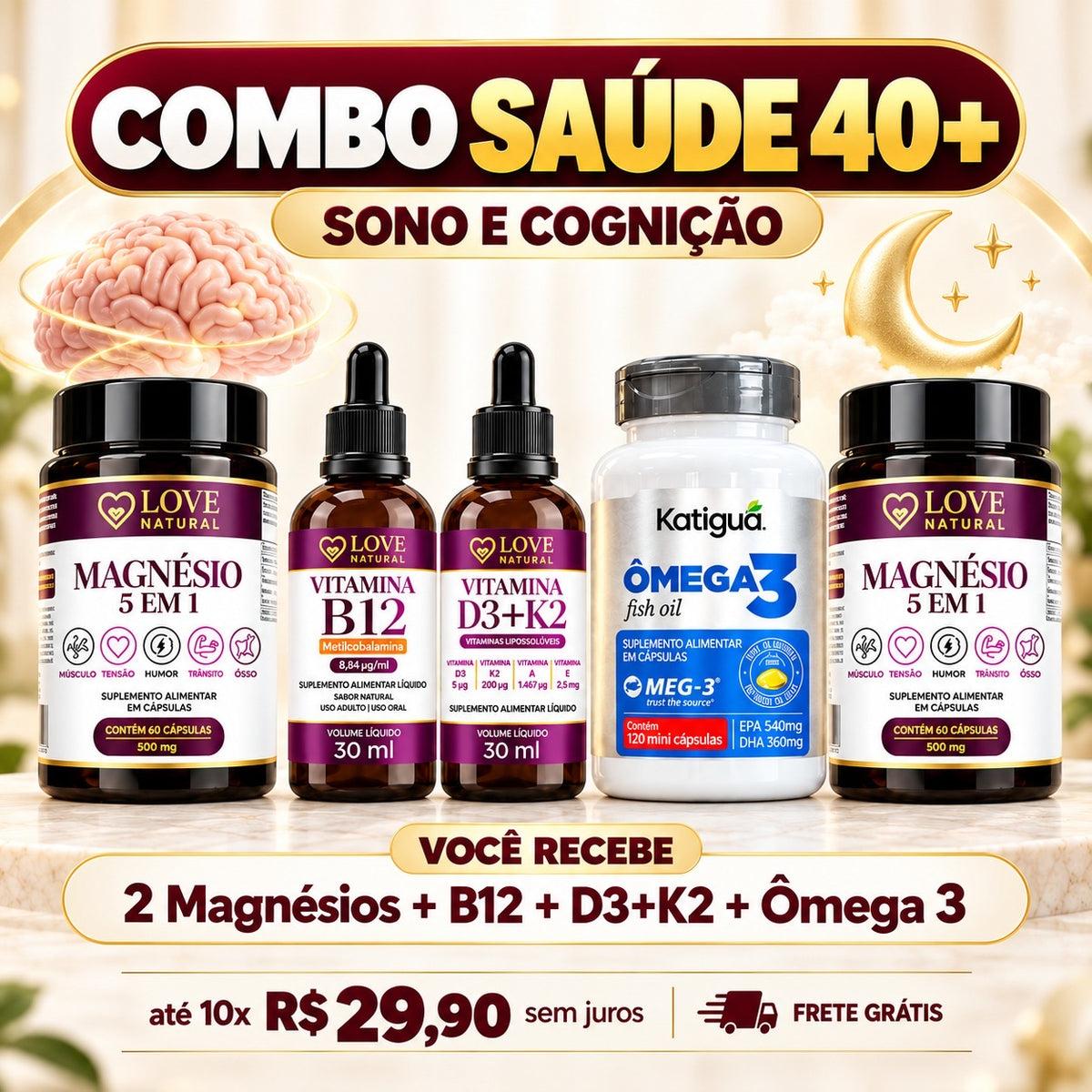 COMBO SAÚDE 40+ (Sono e Cognição)
