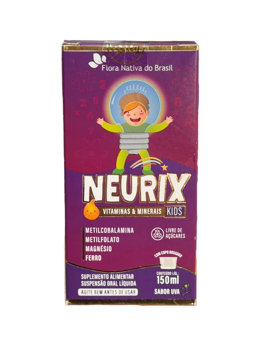NEURIX  Vitaminas e Minerais Kids Flora Nativa 150ml Sabor Uva.