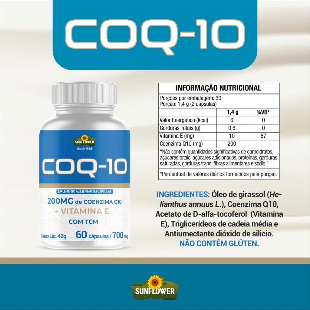 Coenzima Q10+ Vitamina E 500mg