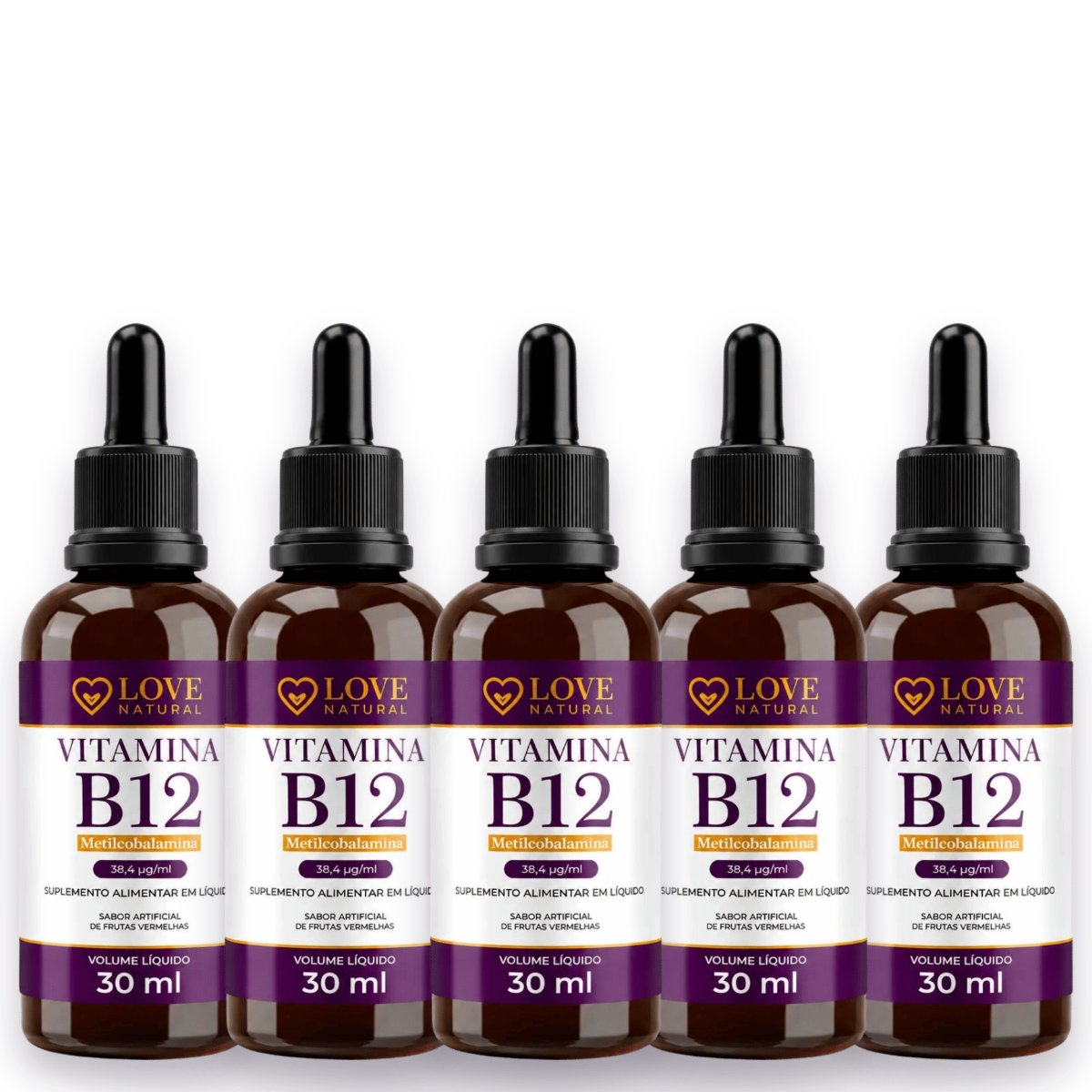 Vitamina B12 Metilcobalamina (kit com 5 unidades) - Sublingual